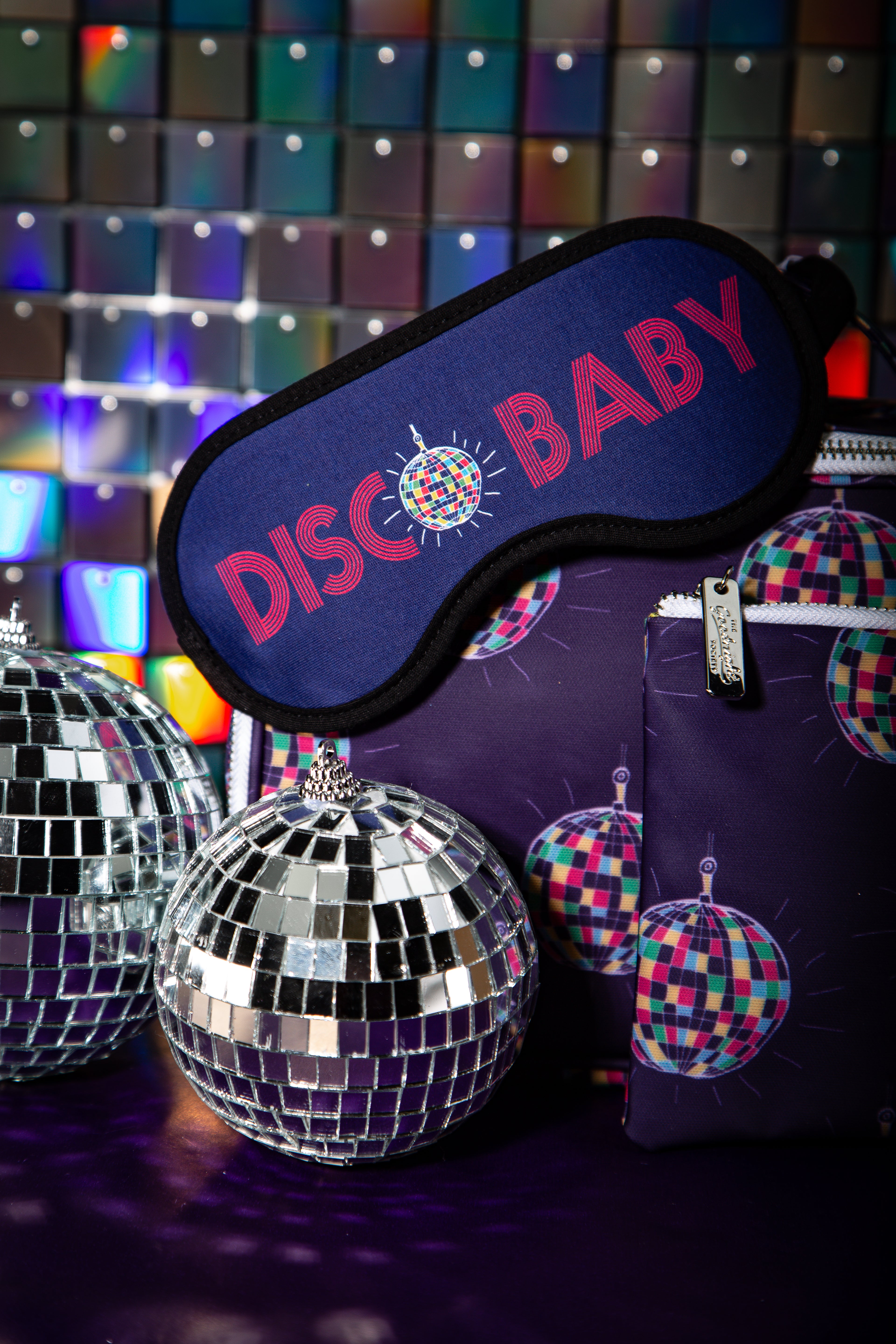 Eye Mask - Disco Ball Print