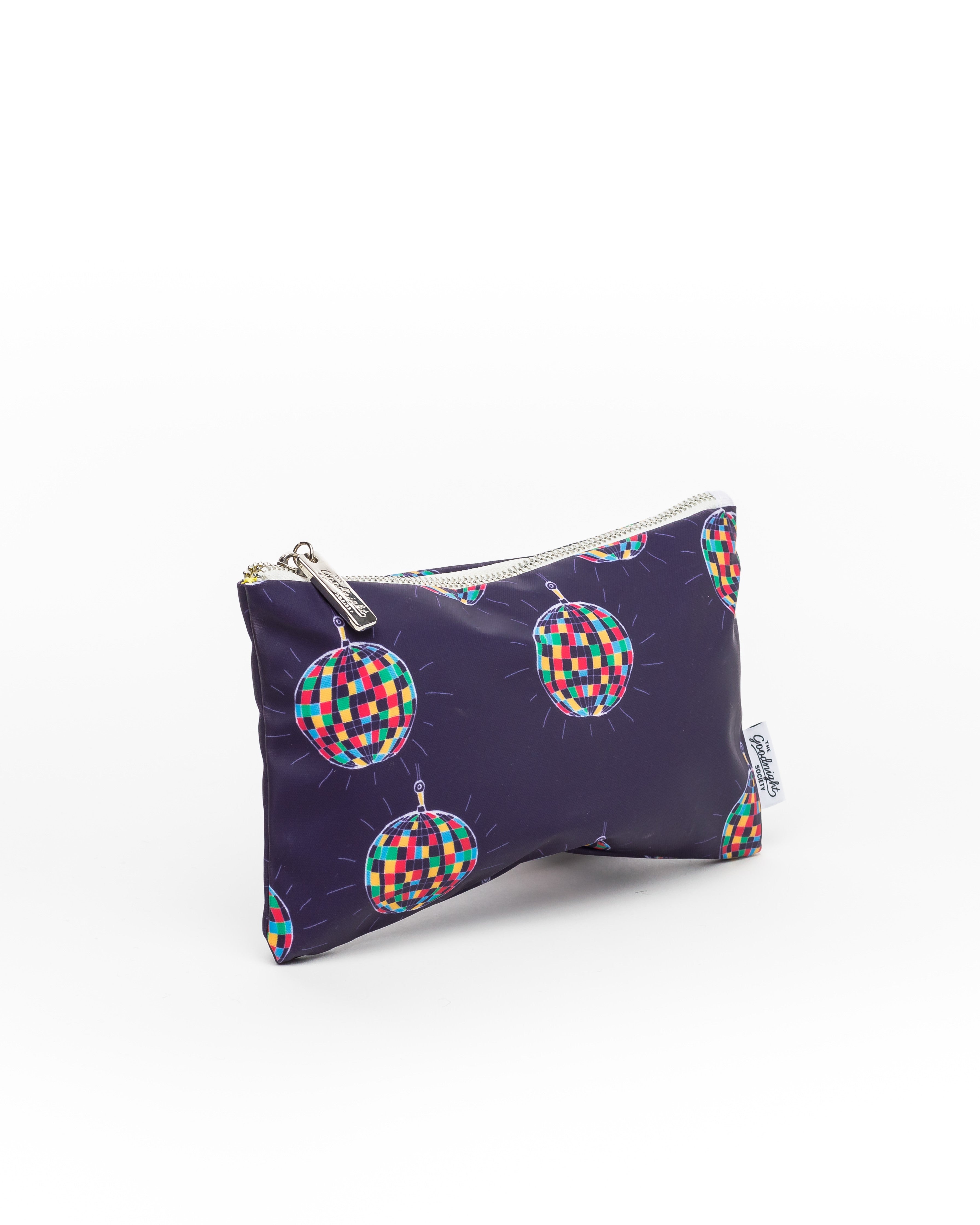 Medium Cosmetic Bag - Disco Ball print