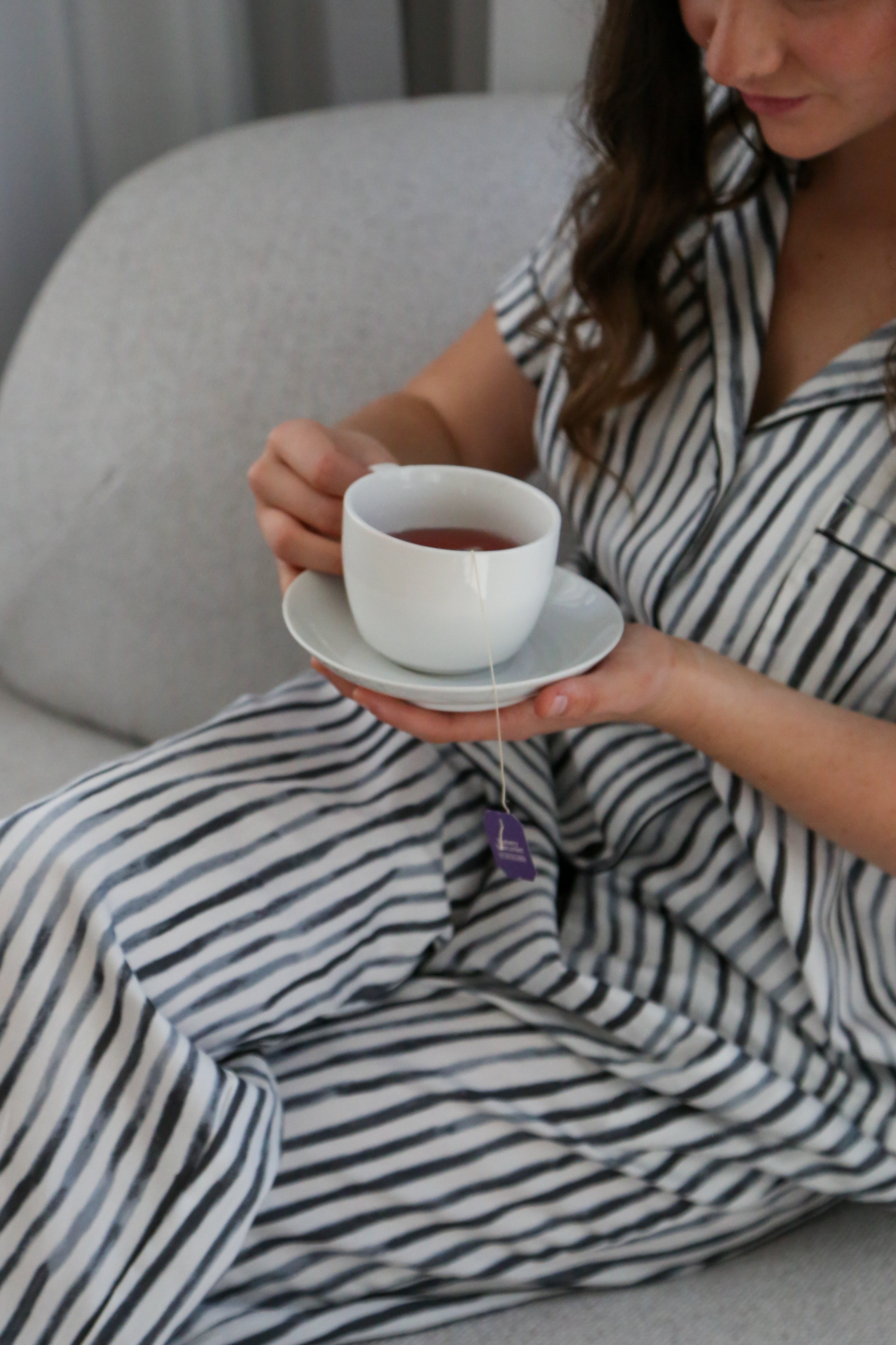 Royale Boxer Pants - Black/White Stripes