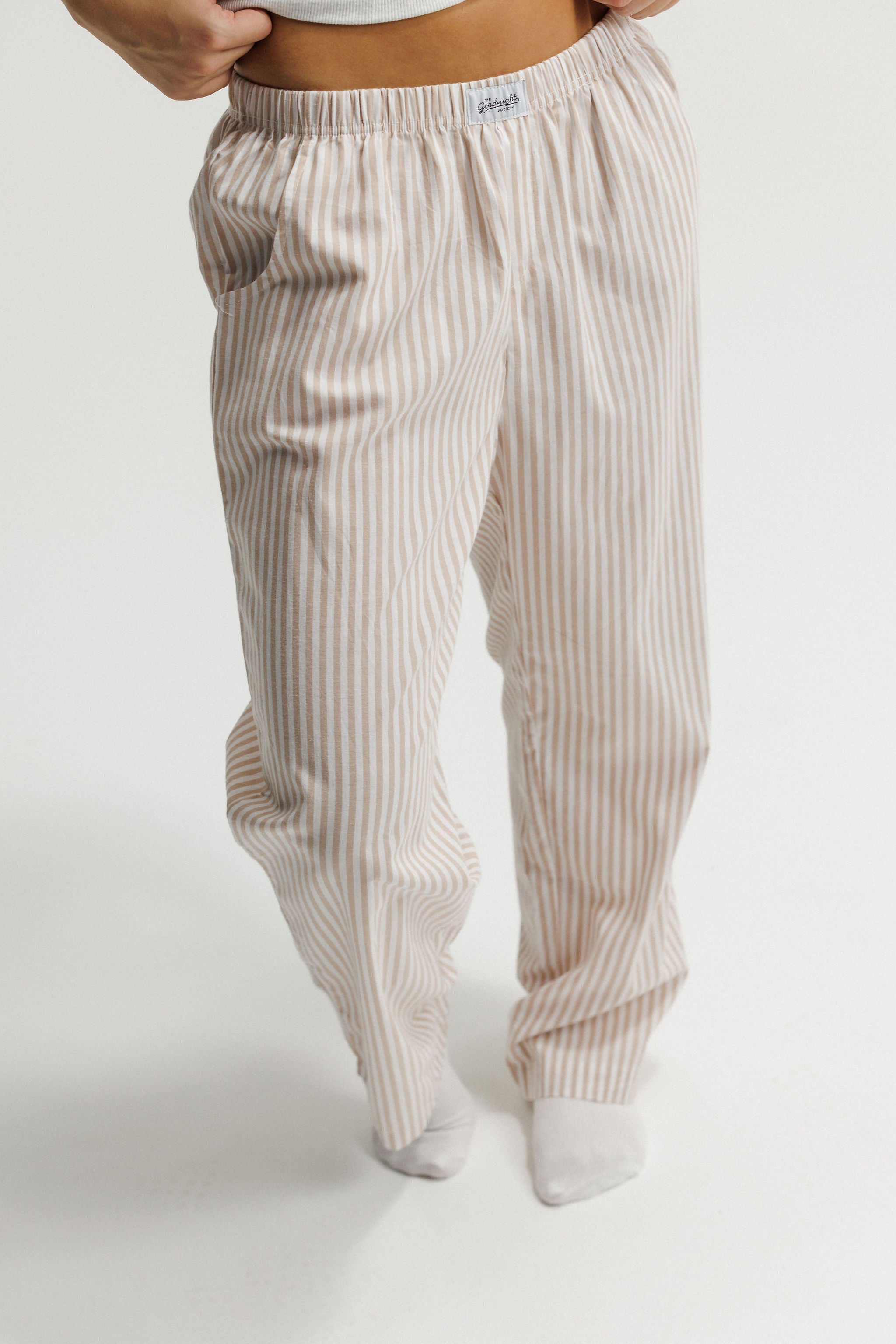 Boxer Pants - Sand Stripes