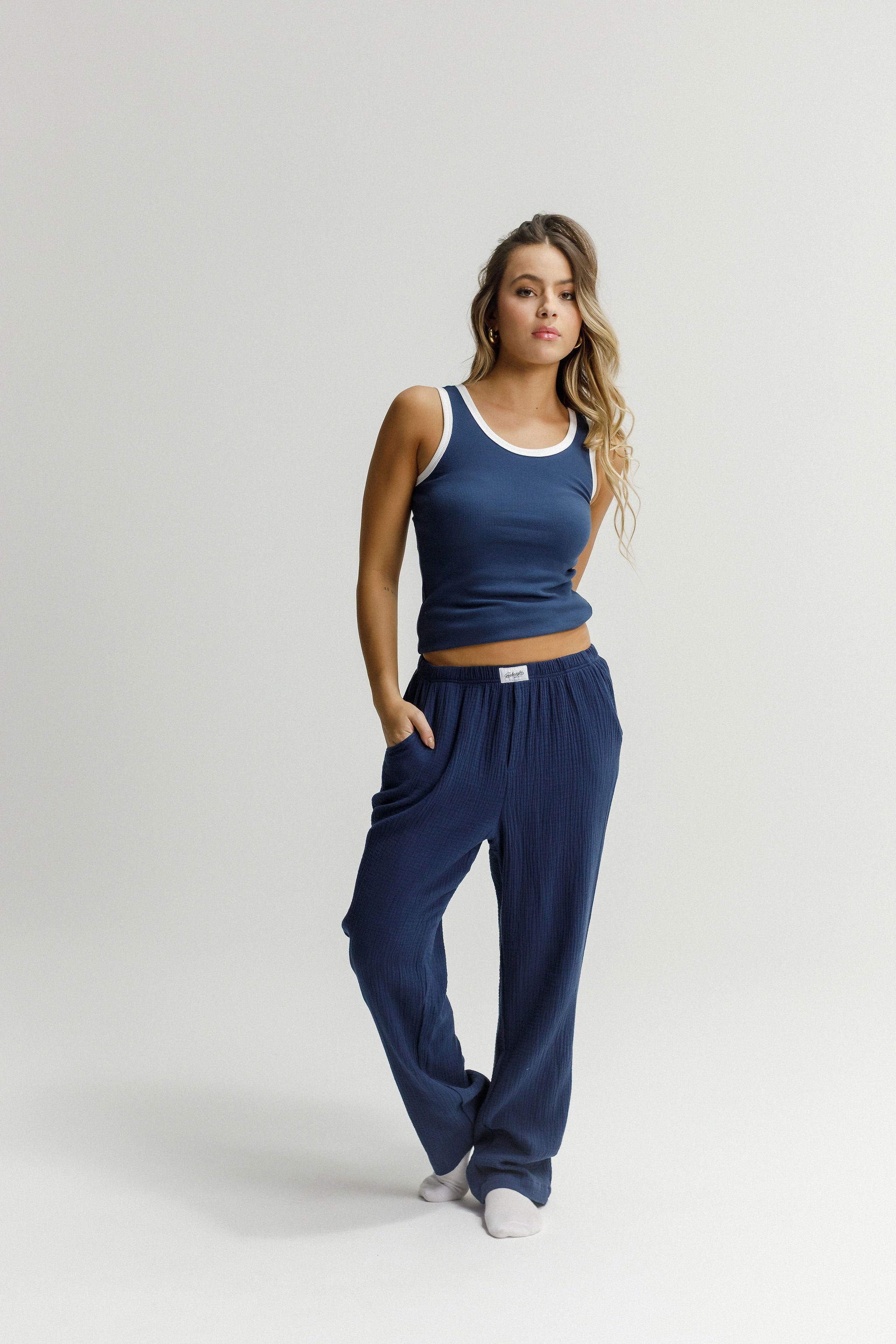 Boxer Pants - Midnight Navy
