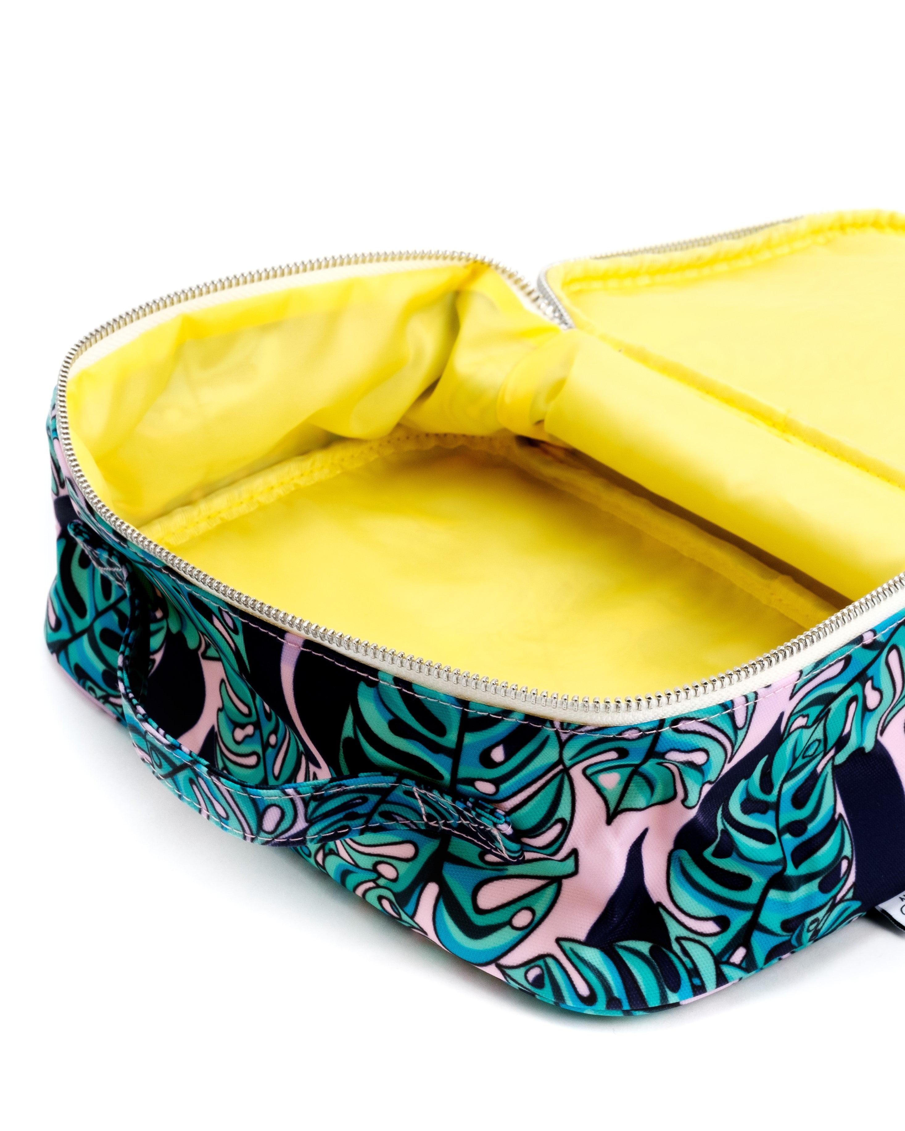 Large Cosmetic Bag - Monstera Print