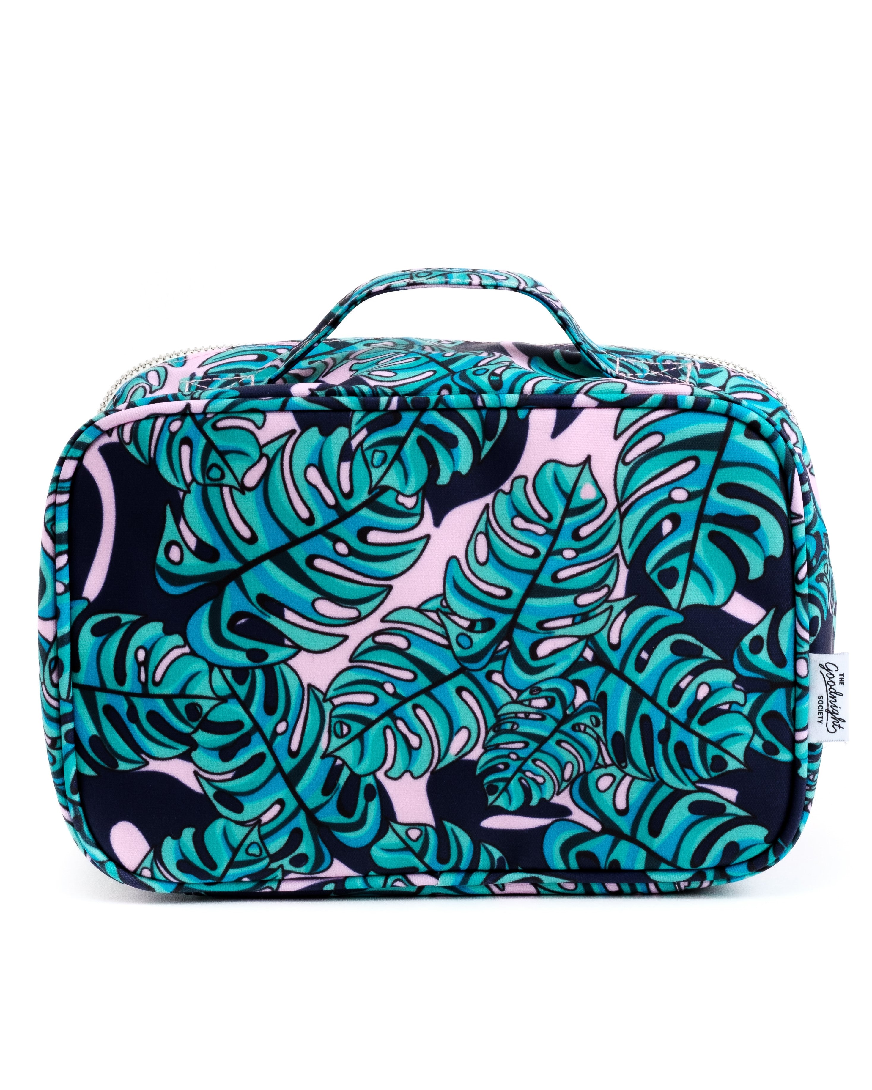 Large Cosmetic Bag - Monstera Print