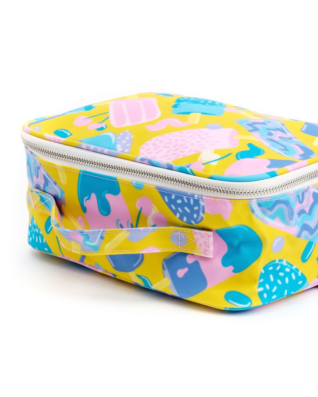 Large Cosmetic Bag - Sunny Pops Print
