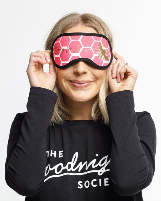 Eye Mask - Honey Bee Print