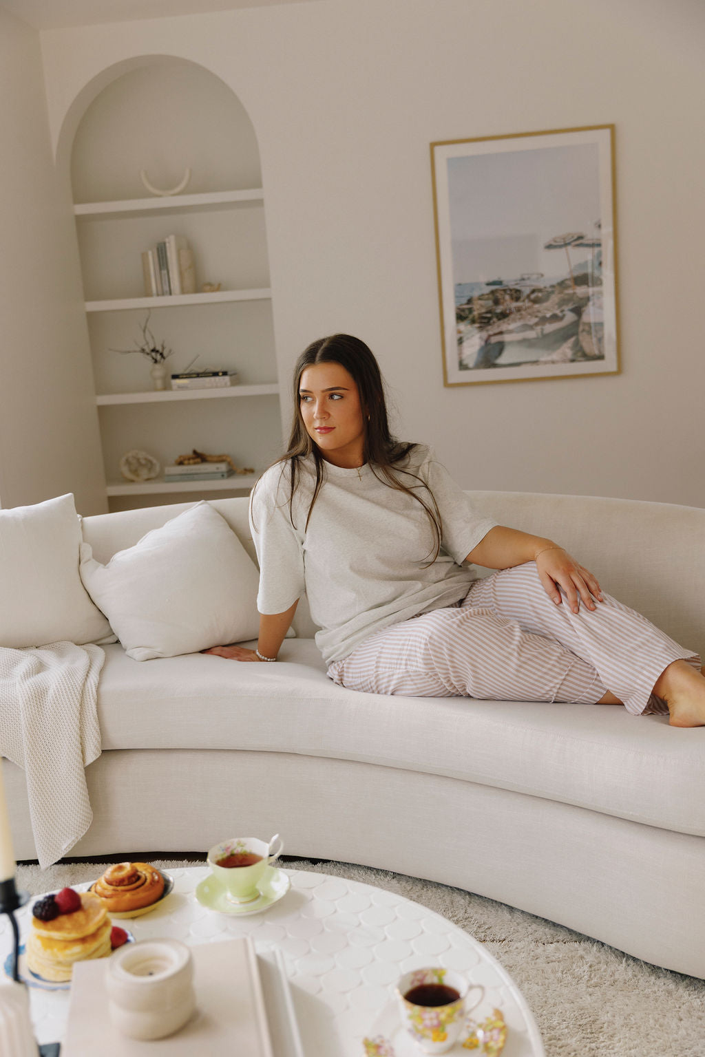 Boxy Tee - Vanilla Marle