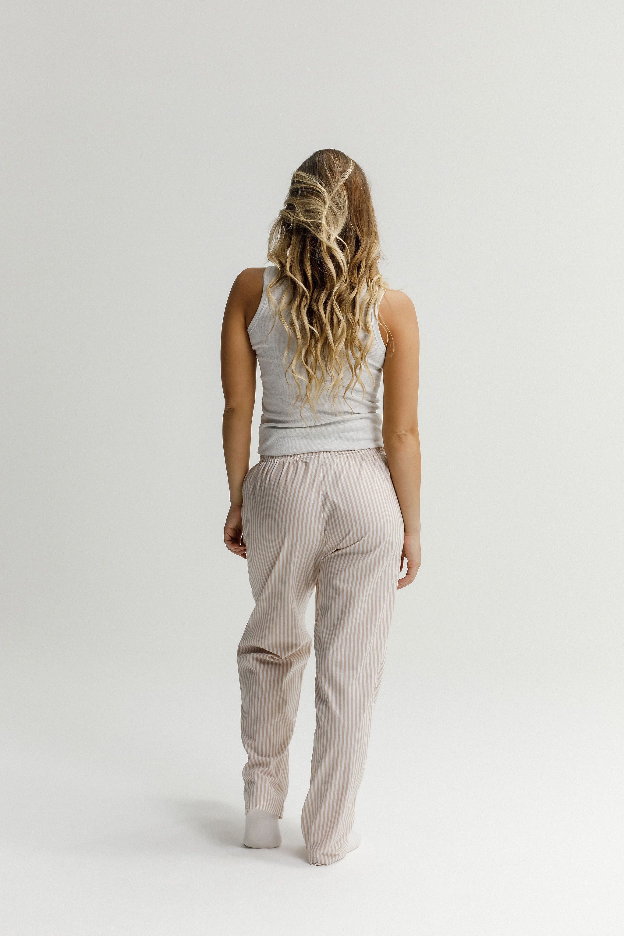 Boxer Pants - Sand Stripes