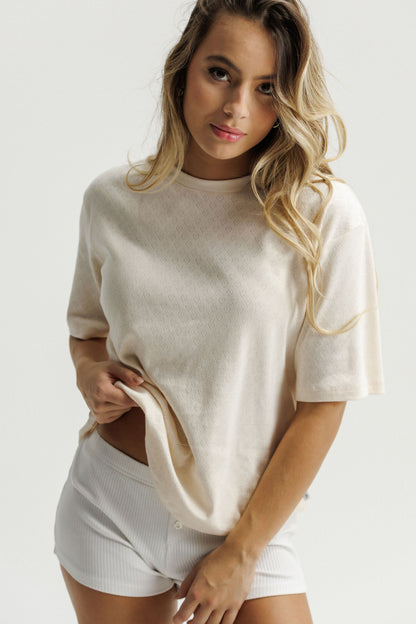Boxy Tee - Vanilla Lounge
