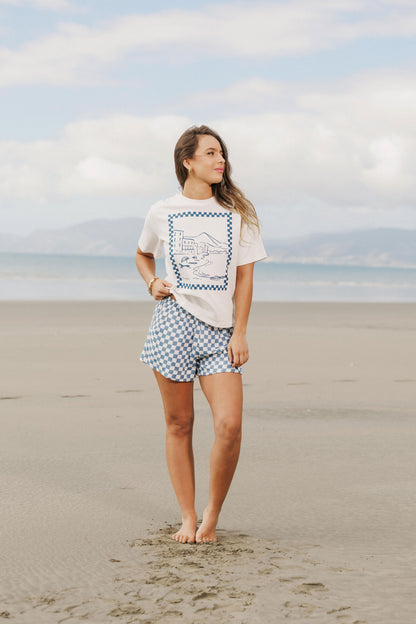 BOXY TEE - Coastal White