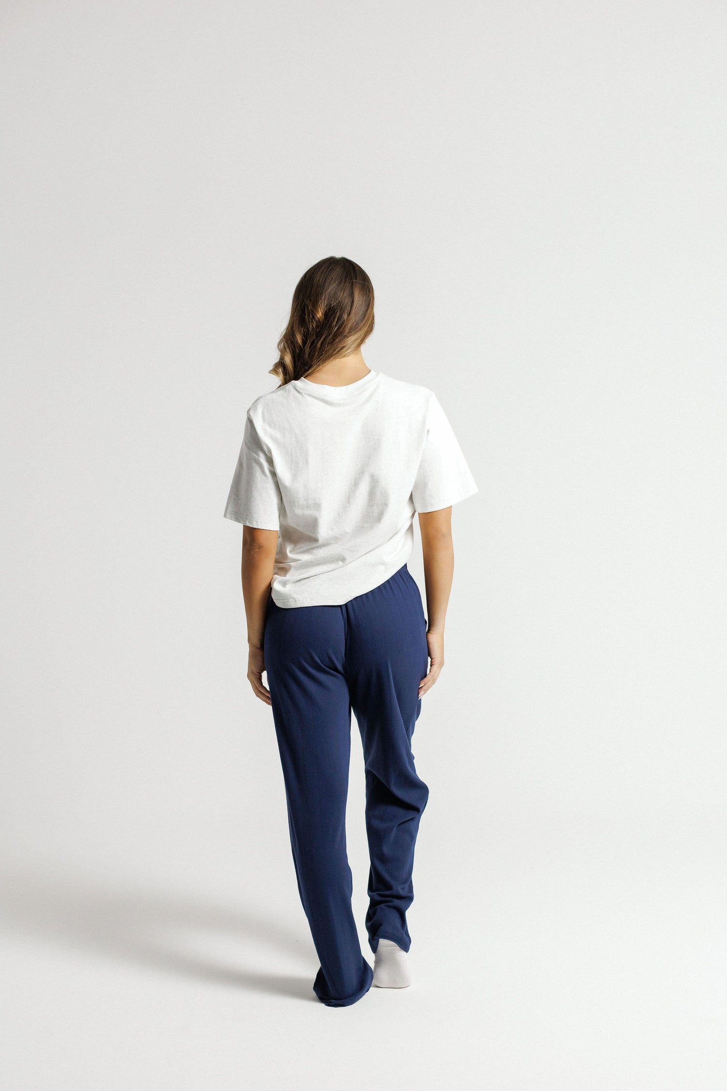 Boxer Pants - Navy Jacquard