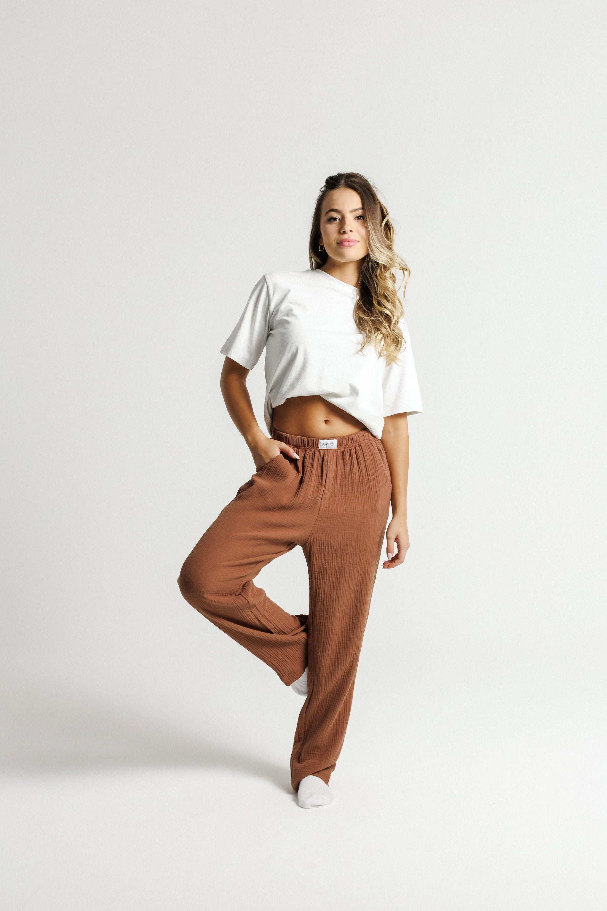 Boxer Pants - Chocolate