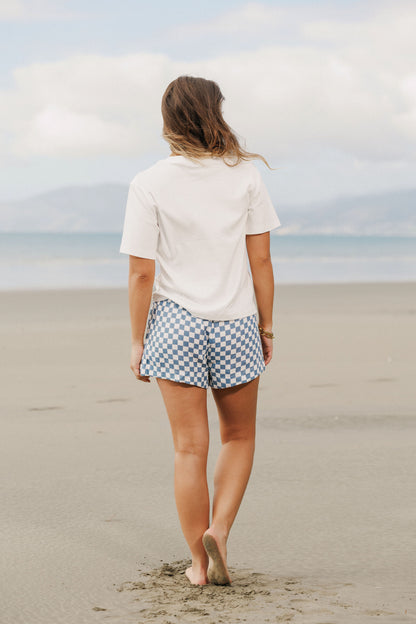 BOXY TEE - Coastal Sailboat