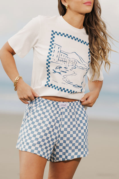BOXY TEE - Coastal White