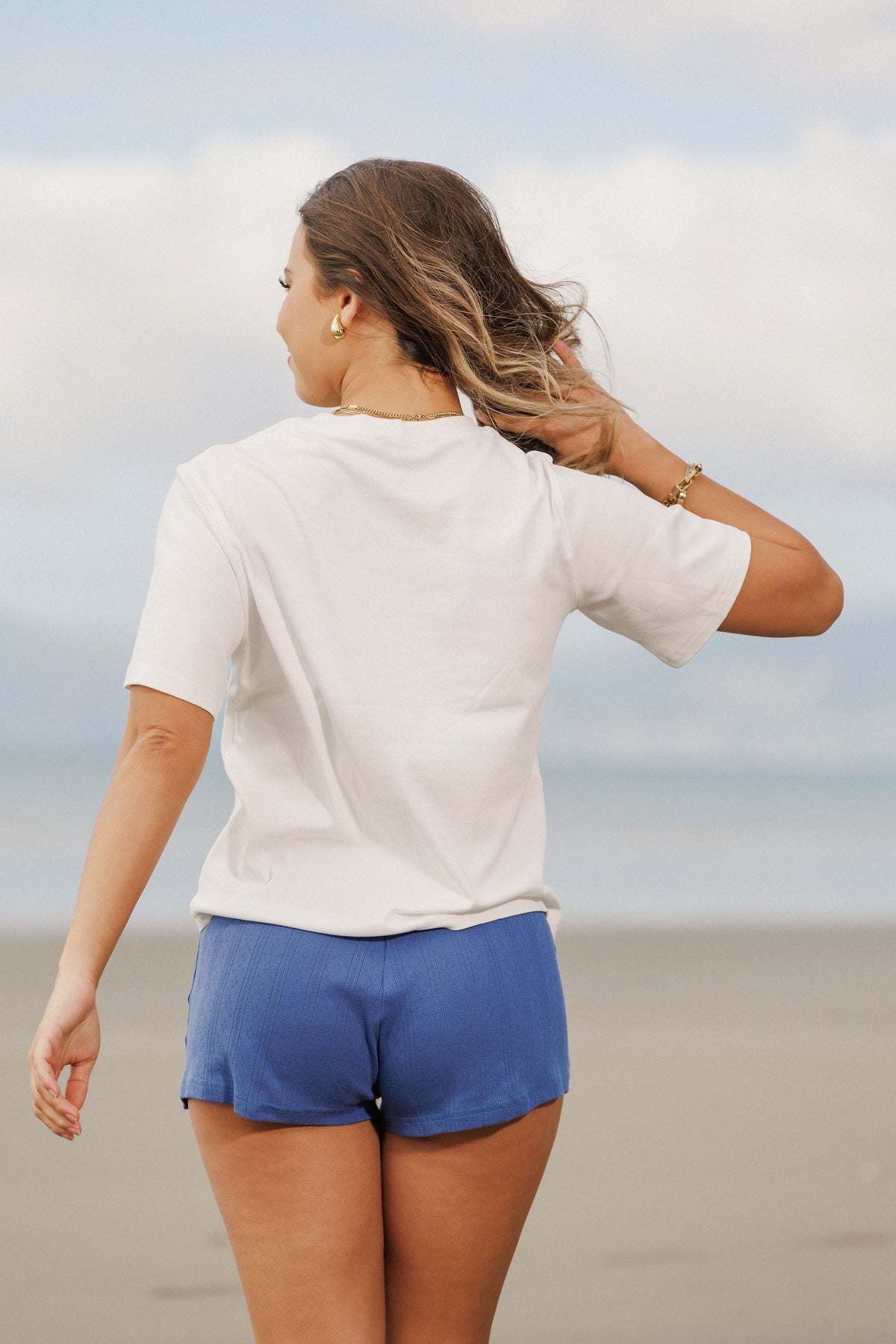 BOXY TEE - Coastal White