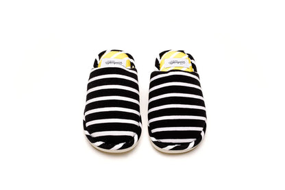 Hotel Slides - Black &amp; White Stripes