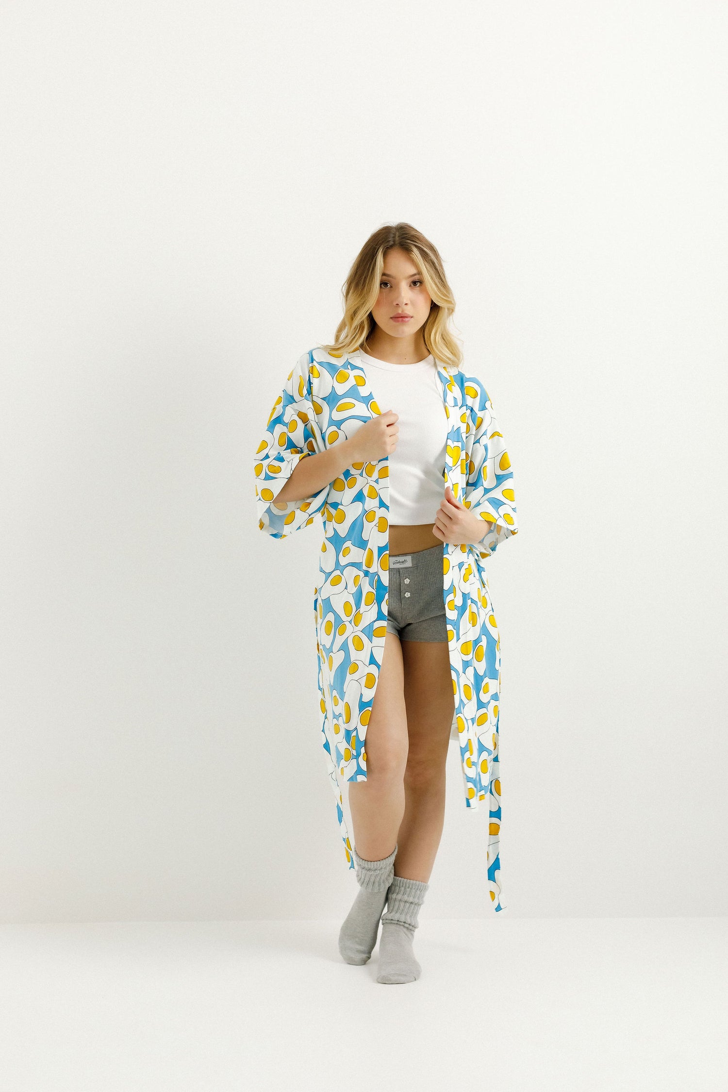 Robe - Fried Eggs Print