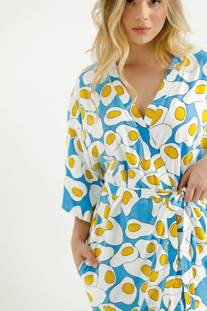 Robe - Fried Eggs Print