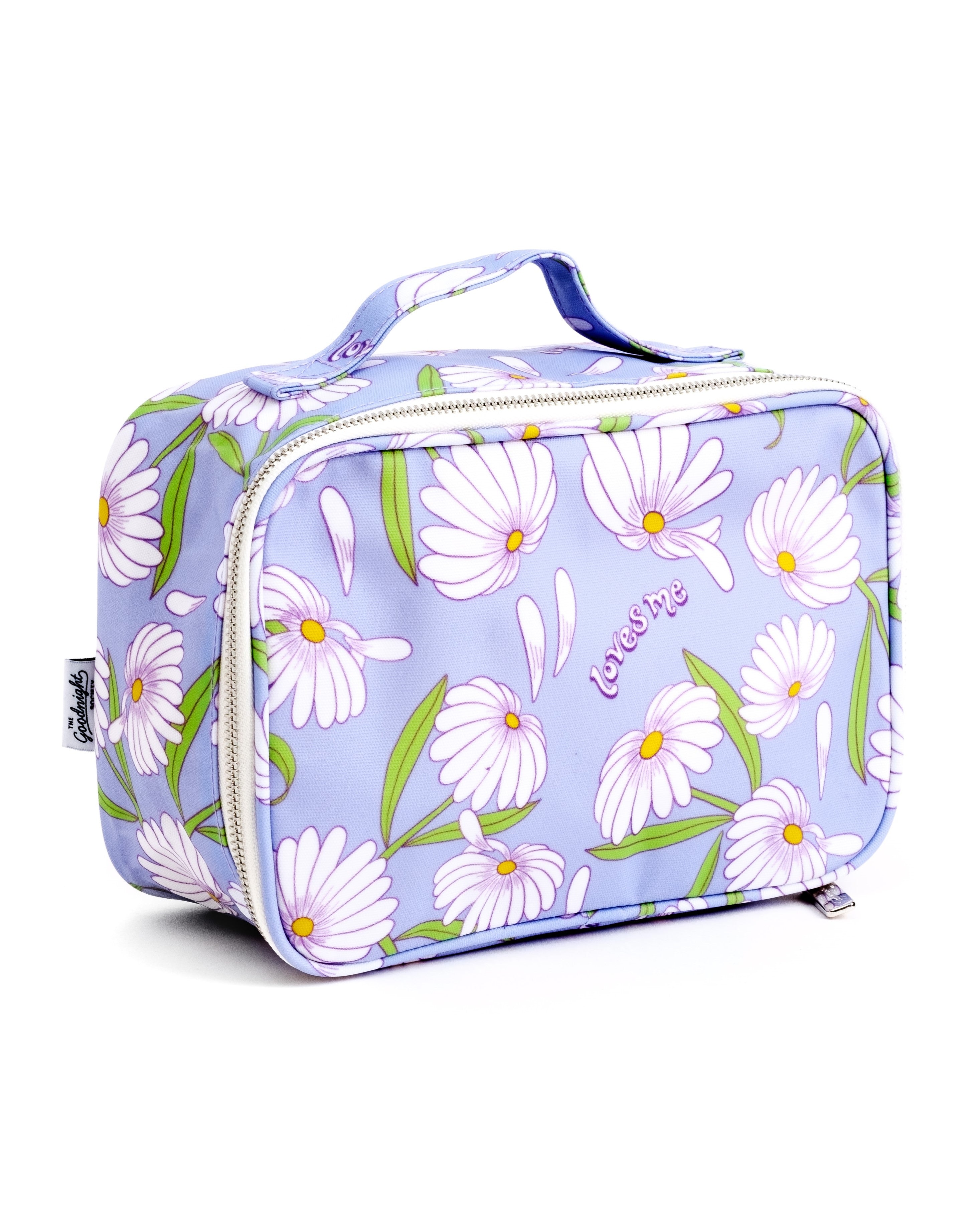 Large Cosmetic Bag - Pick Me Daisy Print