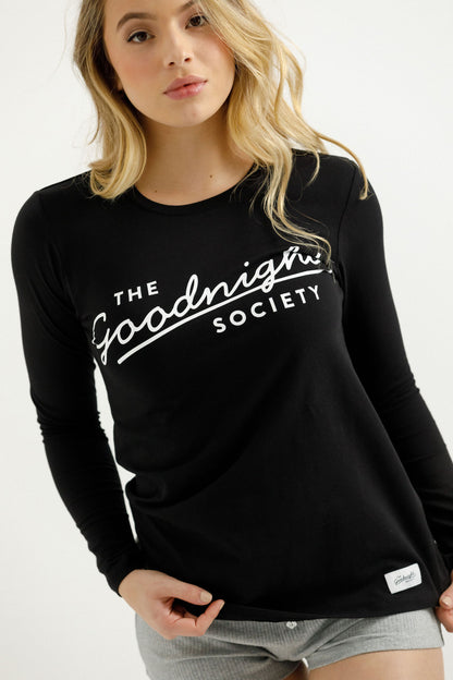Long Sleeve Tee - The Goodnight Society Black