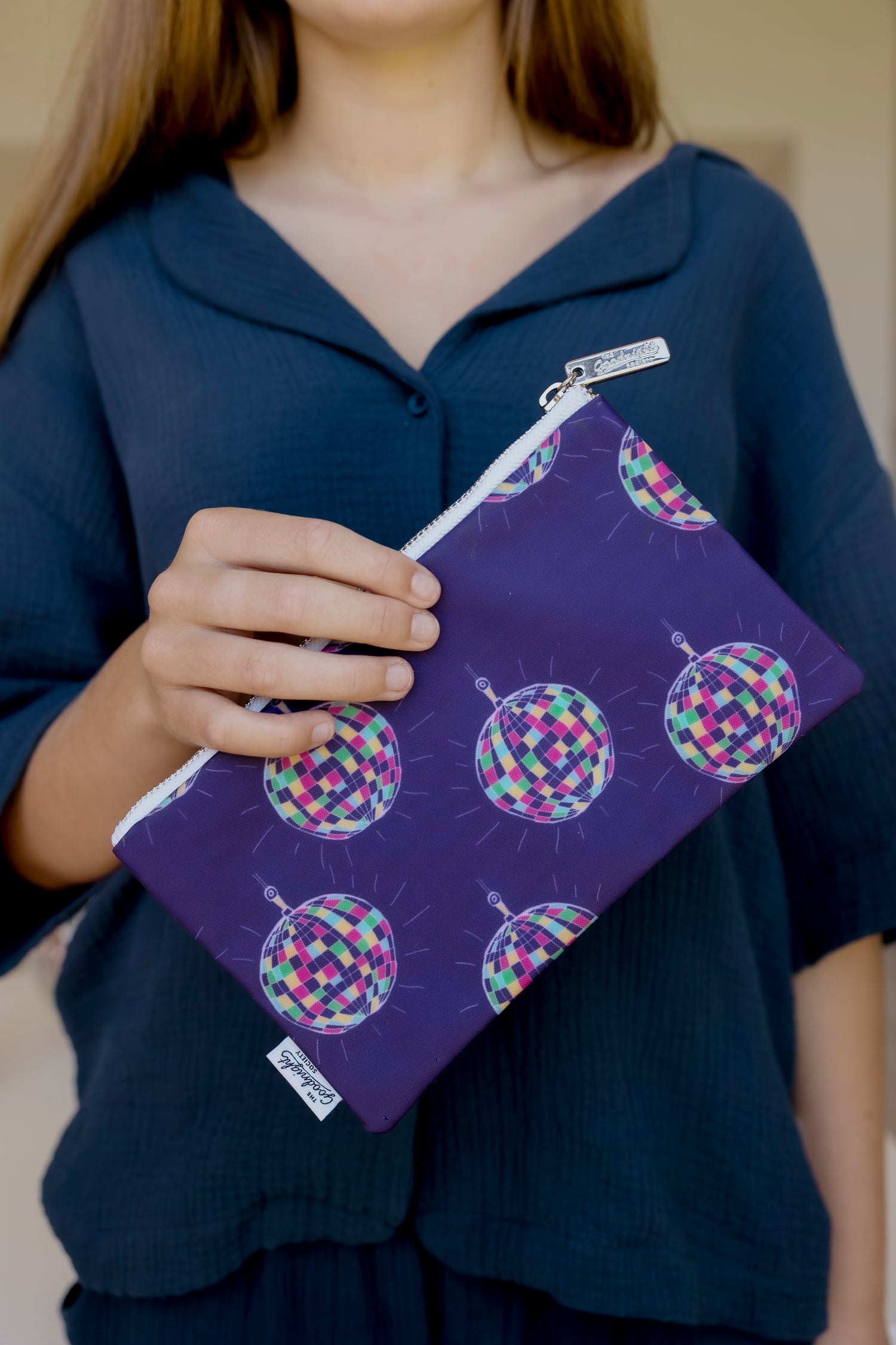 Medium Cosmetic Bag - Disco Ball