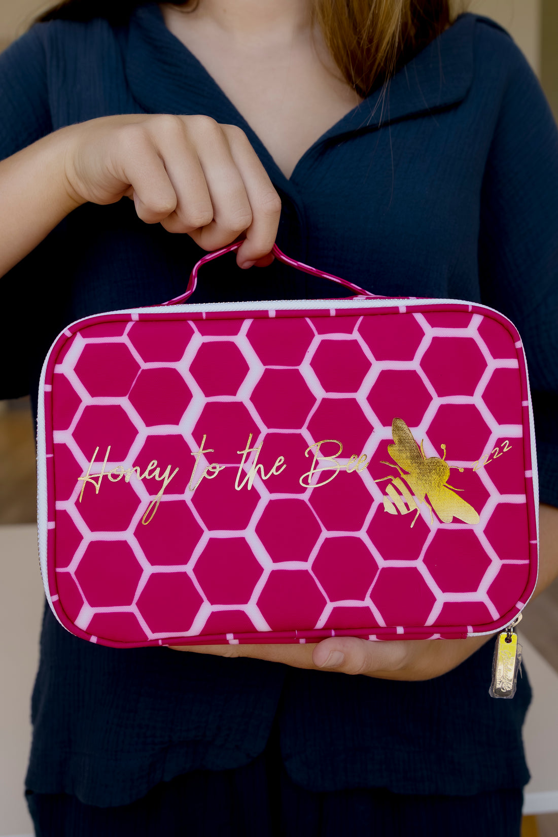 Large Cosmetic Bag - Honey Bee
