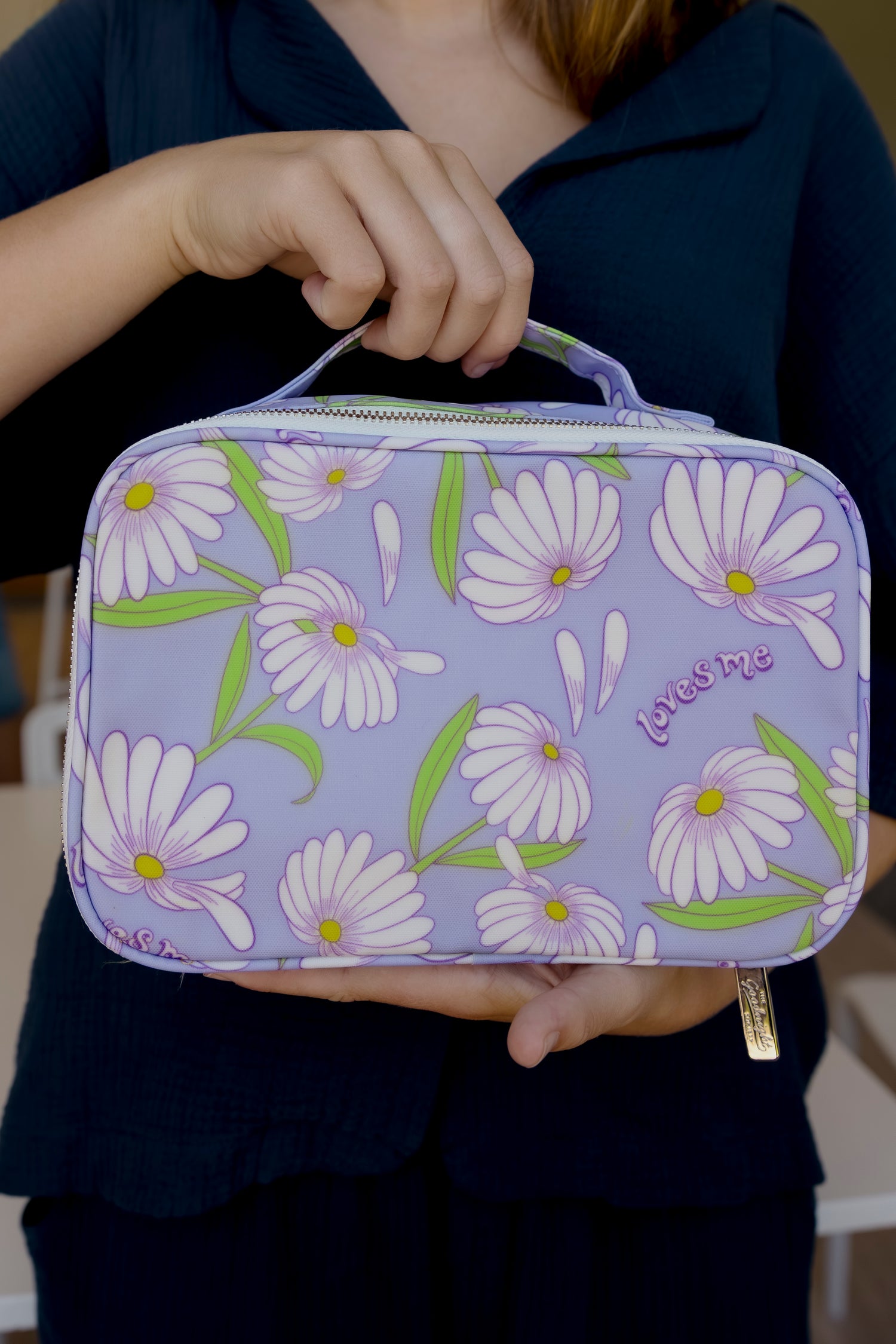 Large Cosmetic Bag - Pick Me Daisy