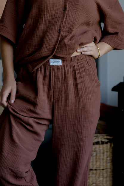 Boxer Pants - Chocolate