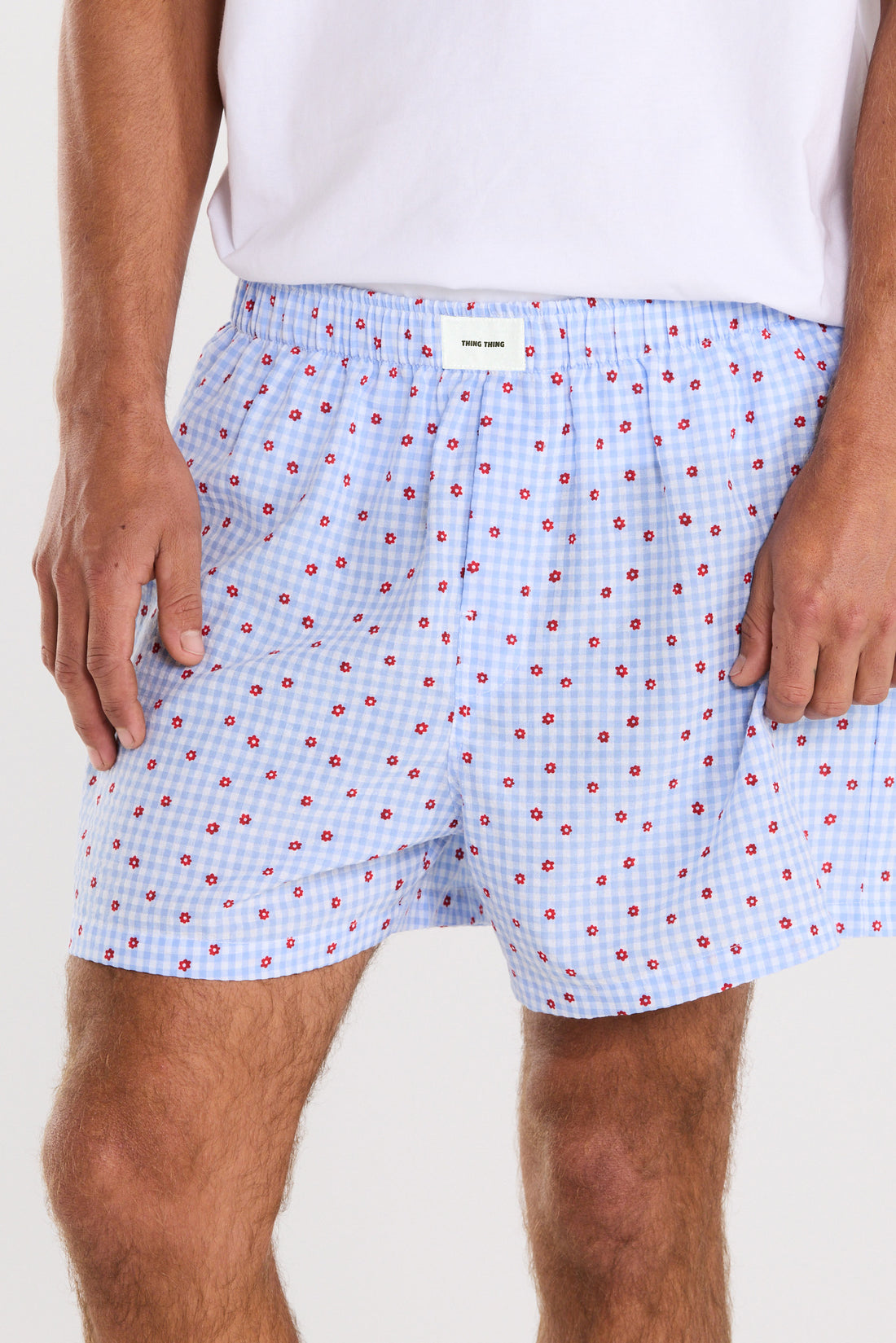 Mens Boxer Shorts - Floral Picnic