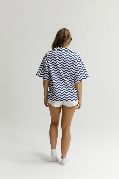 Lounge Shirt - Seaside Waves