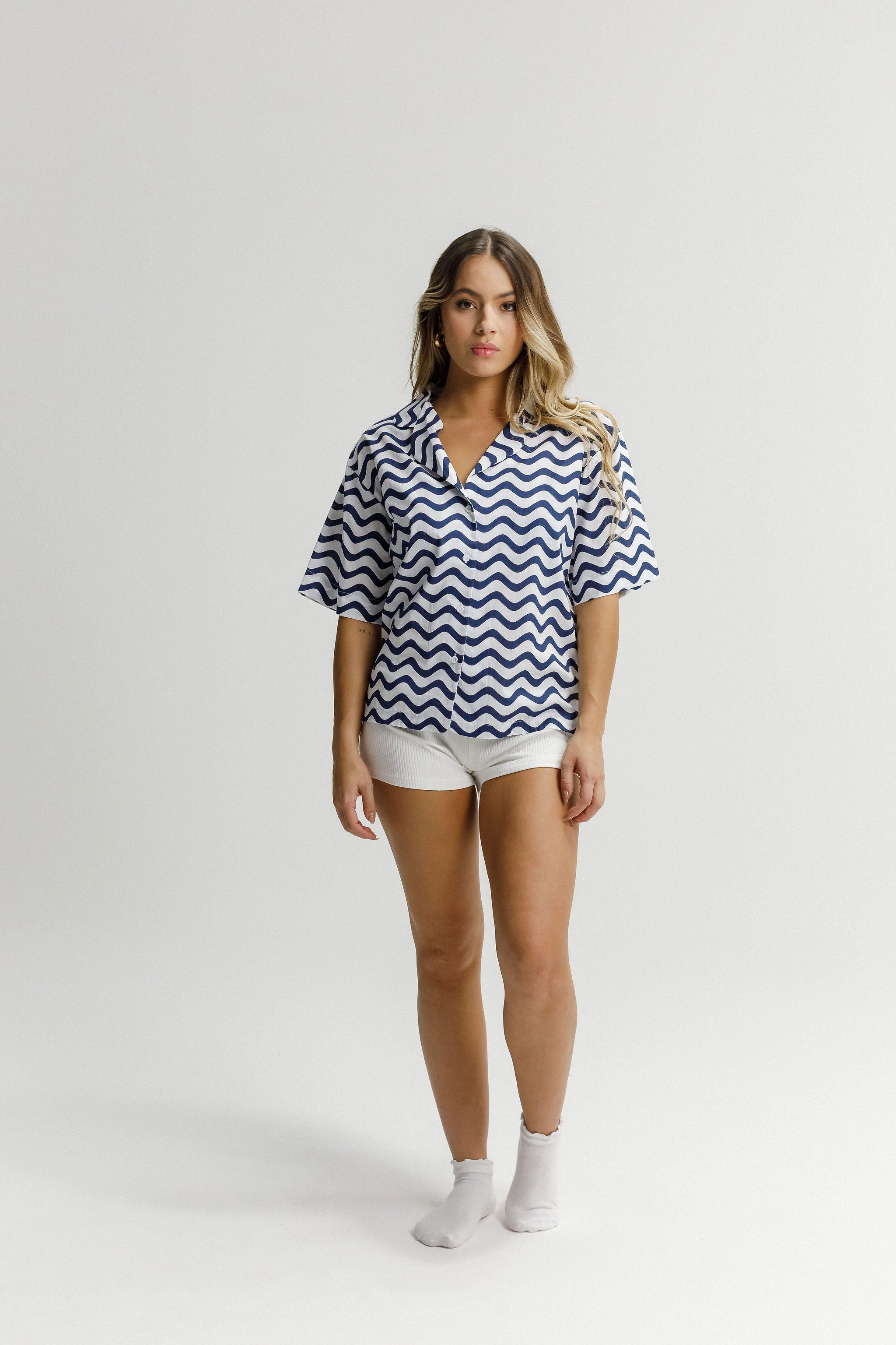 Lounge Shirt - Seaside Waves