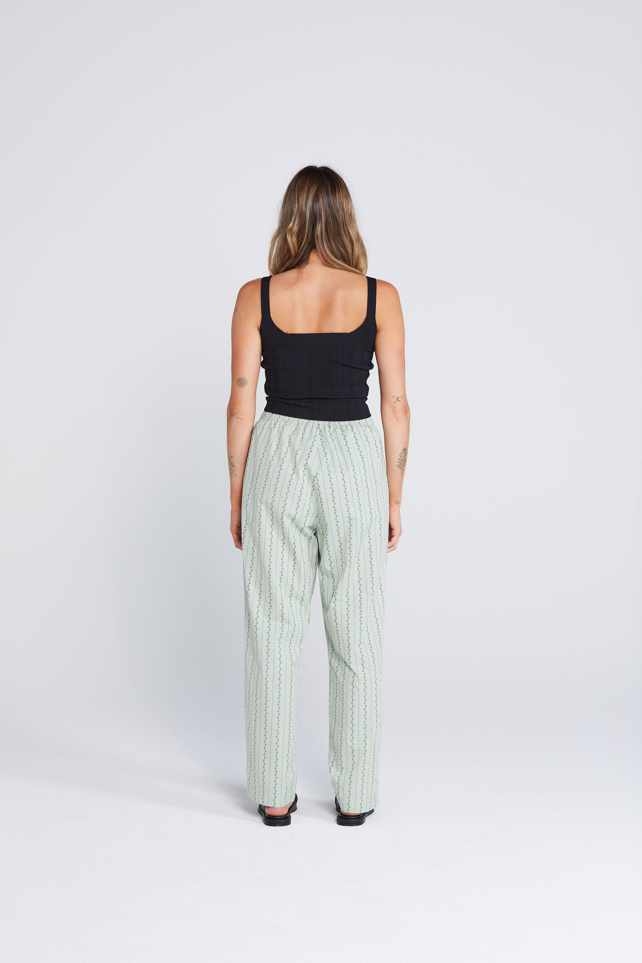 Daydream Boxer Pants - Petal Pinstripe