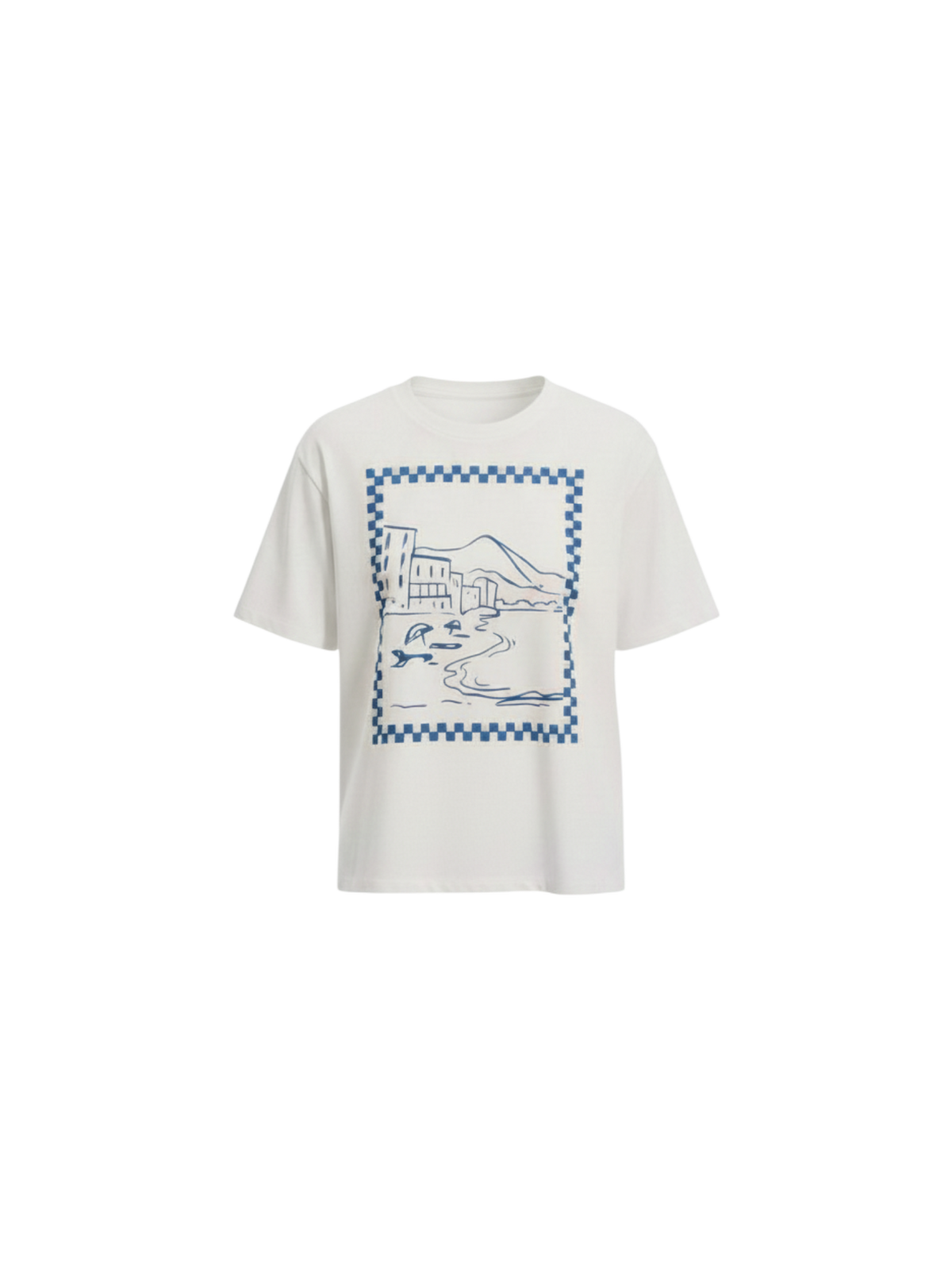 BOXY TEE - Coastal White