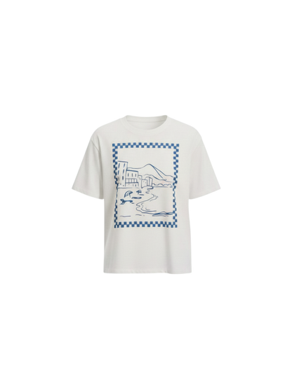 BOXY TEE - Coastal White